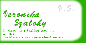 veronika szaloky business card